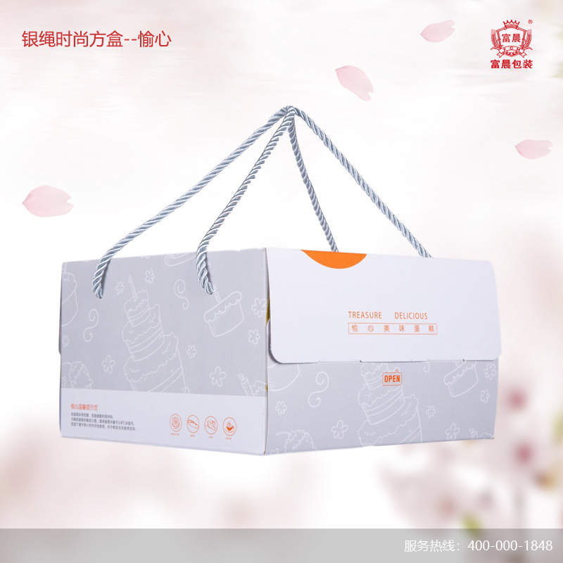 愉心_銀繩時尚方盒